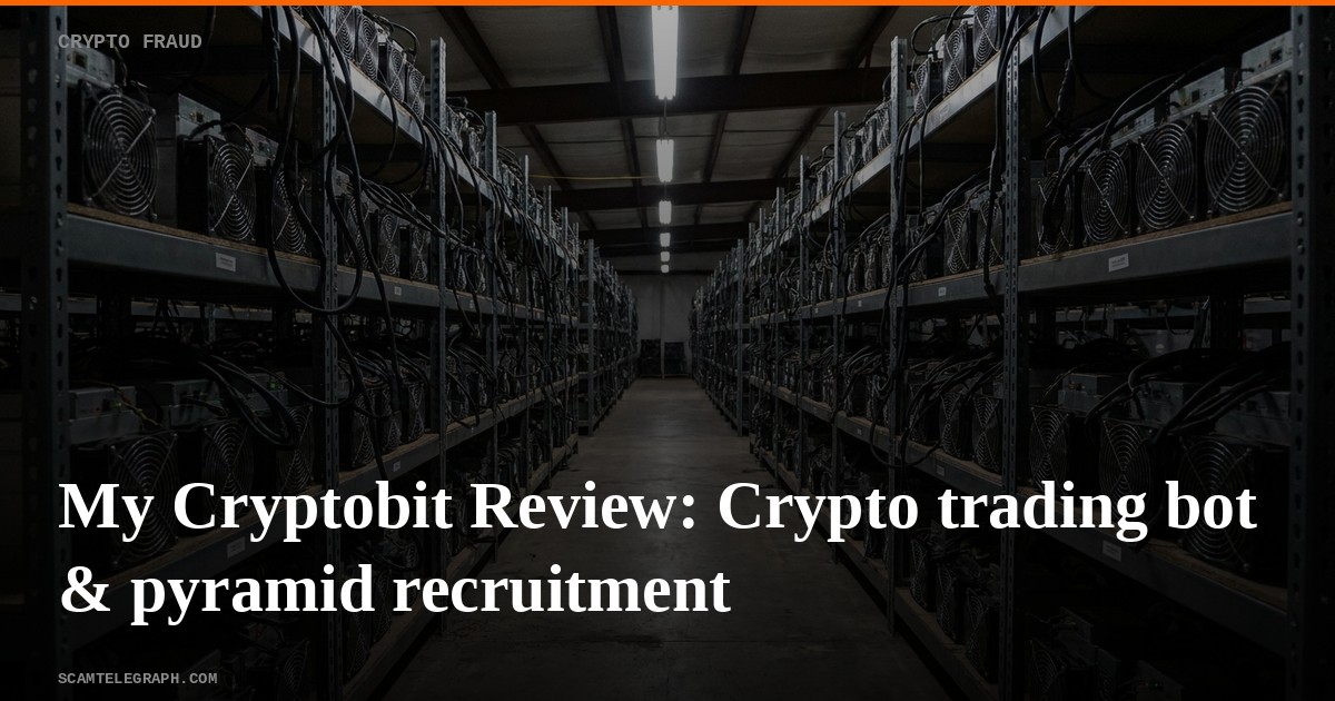 My Cryptobit Review: Crypto trading bot & pyramid recruitment