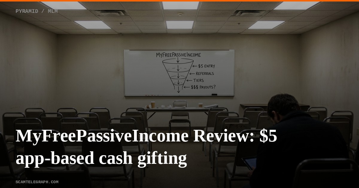 MyFreePassiveIncome Review: $5 app-based cash gifting