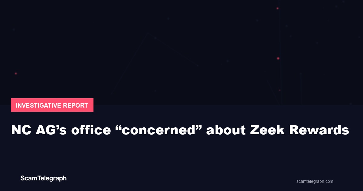 NC AG’s office “concerned” about Zeek Rewards