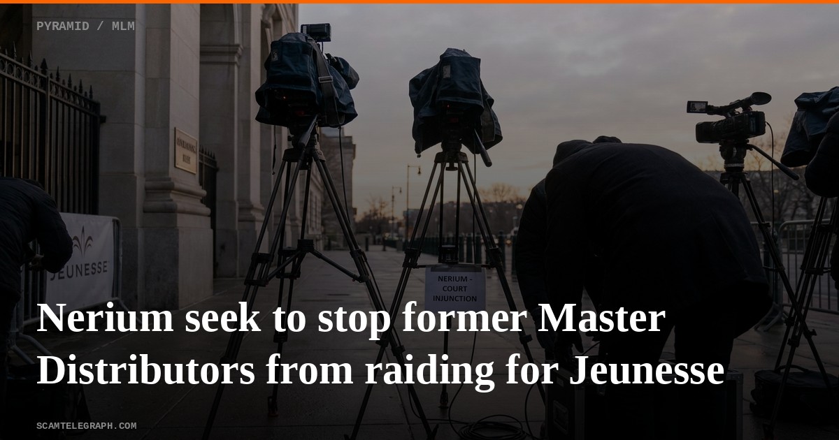 Nerium seek to stop former Master Distributors from raiding for Jeunesse
