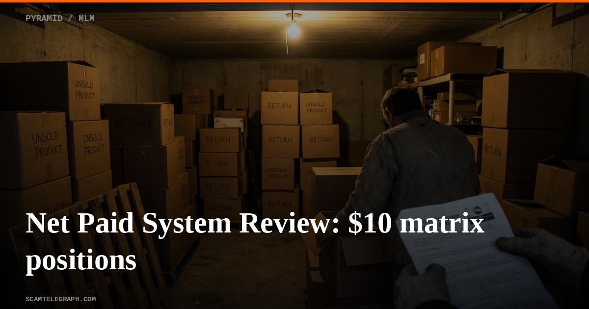 Net Paid System Review: $10 matrix positions