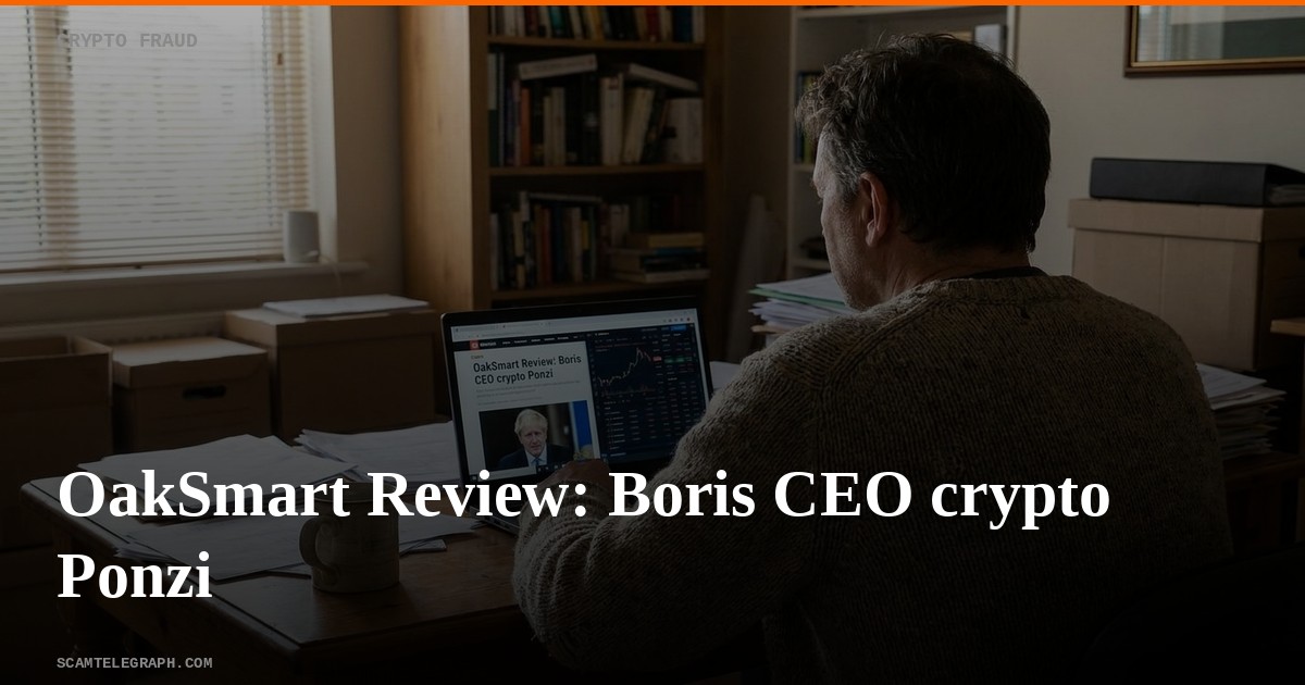 OakSmart Review: Boris CEO crypto Ponzi