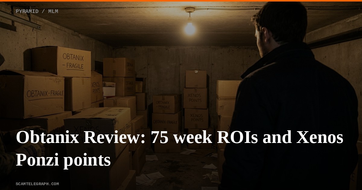 Obtanix Review: 75 week ROIs and Xenos Ponzi points
