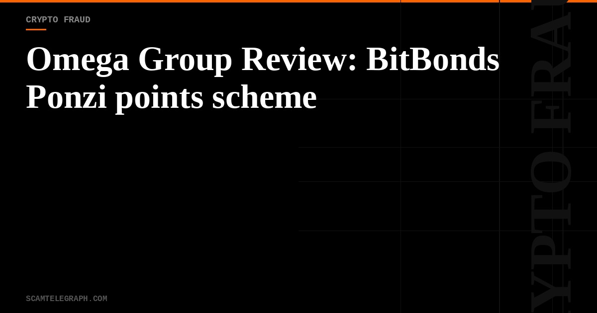 Omega Group Review: BitBonds Ponzi points scheme
