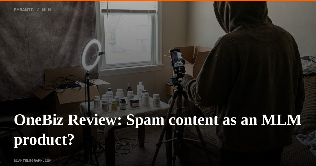 OneBiz Review: Spam content as an MLM product?