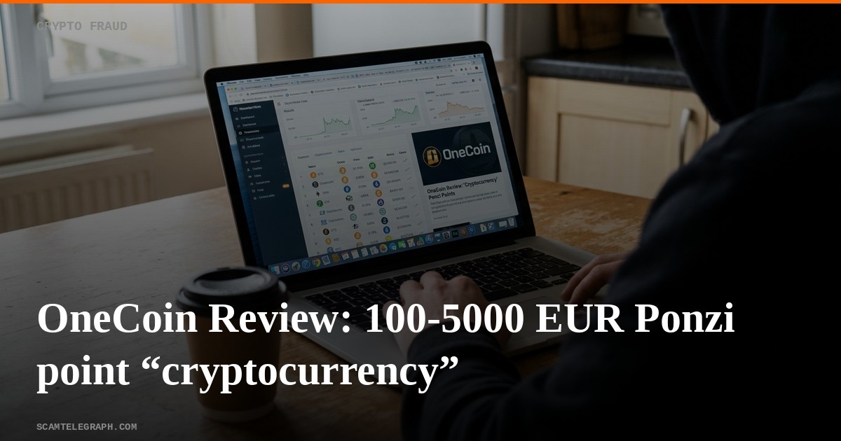 OneCoin Review: 100-5000 EUR Ponzi point “cryptocurrency”