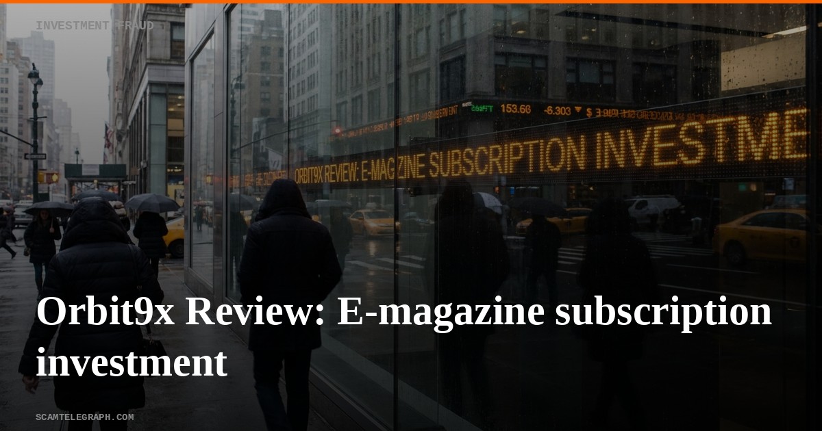 Orbit9x Review: E-magazine subscription investment