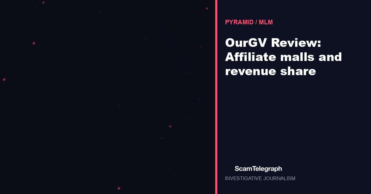 OurGV Review: Affiliate malls and revenue share