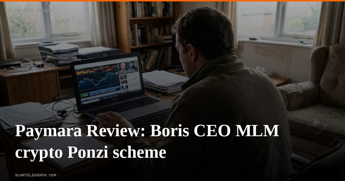 Paymara Review: Boris CEO MLM crypto Ponzi scheme