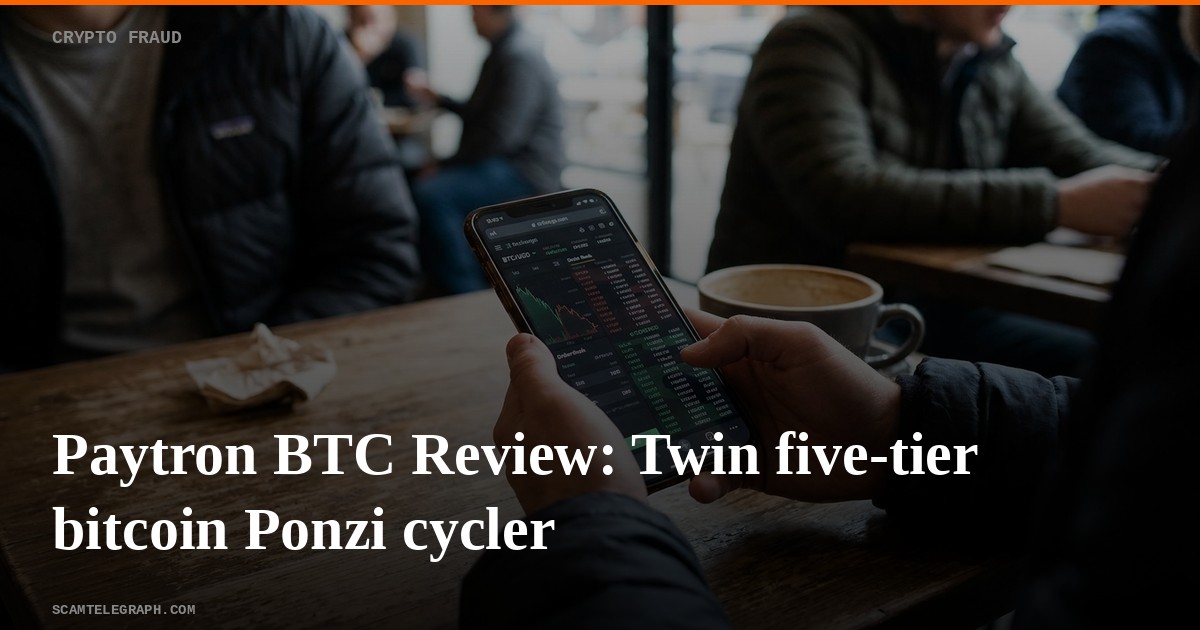 Paytron BTC Review: Twin five-tier bitcoin Ponzi cycler
