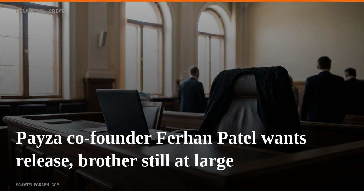 Payza co-founder Ferhan Patel wants release, brother still at large