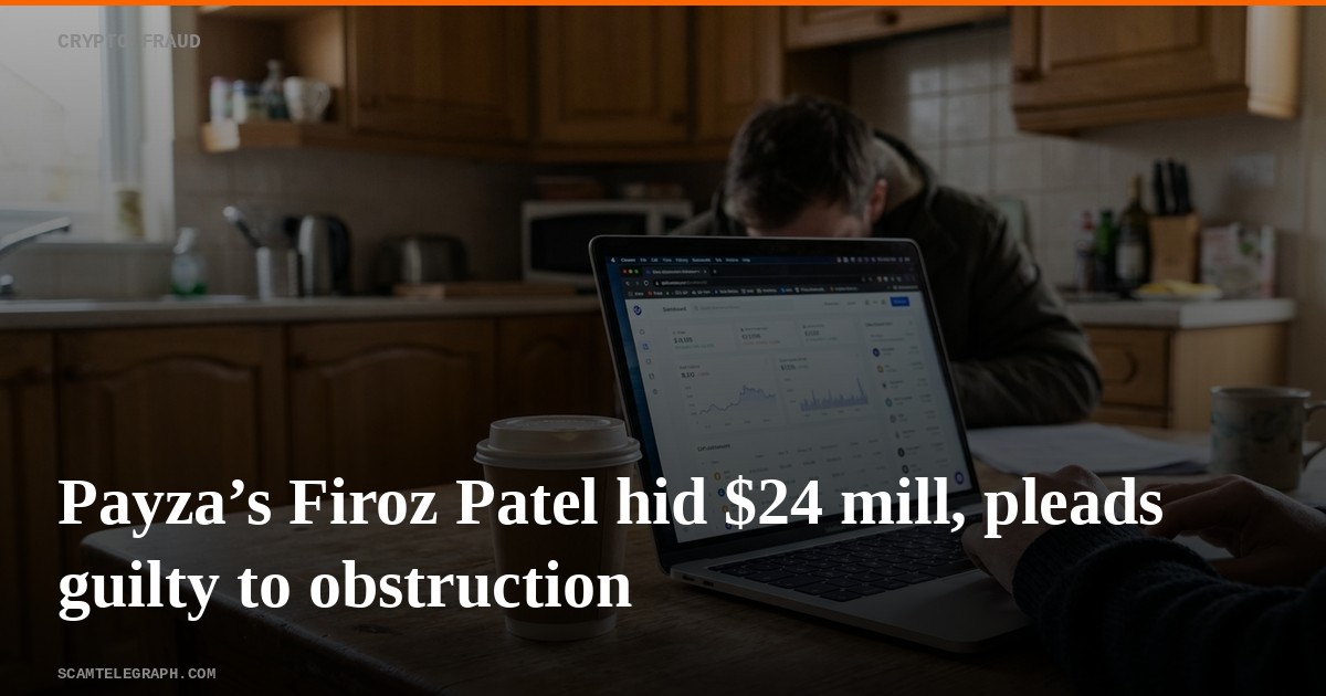 Payza’s Firoz Patel hid $24 mill, pleads guilty to obstruction