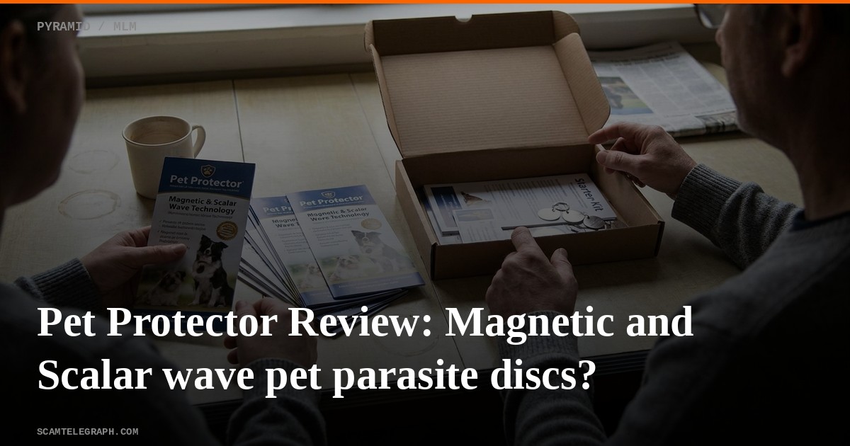 Pet Protector Review: Magnetic and Scalar wave pet parasite discs?