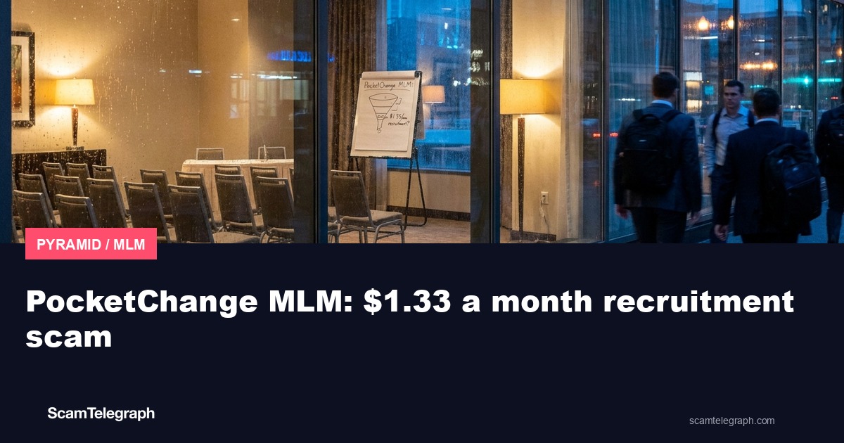 PocketChange MLM: $1.33 a month recruitment scam