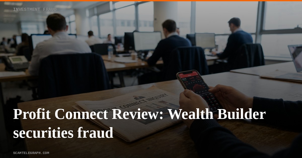Profit Connect Review: Wealth Builder securities fraud
