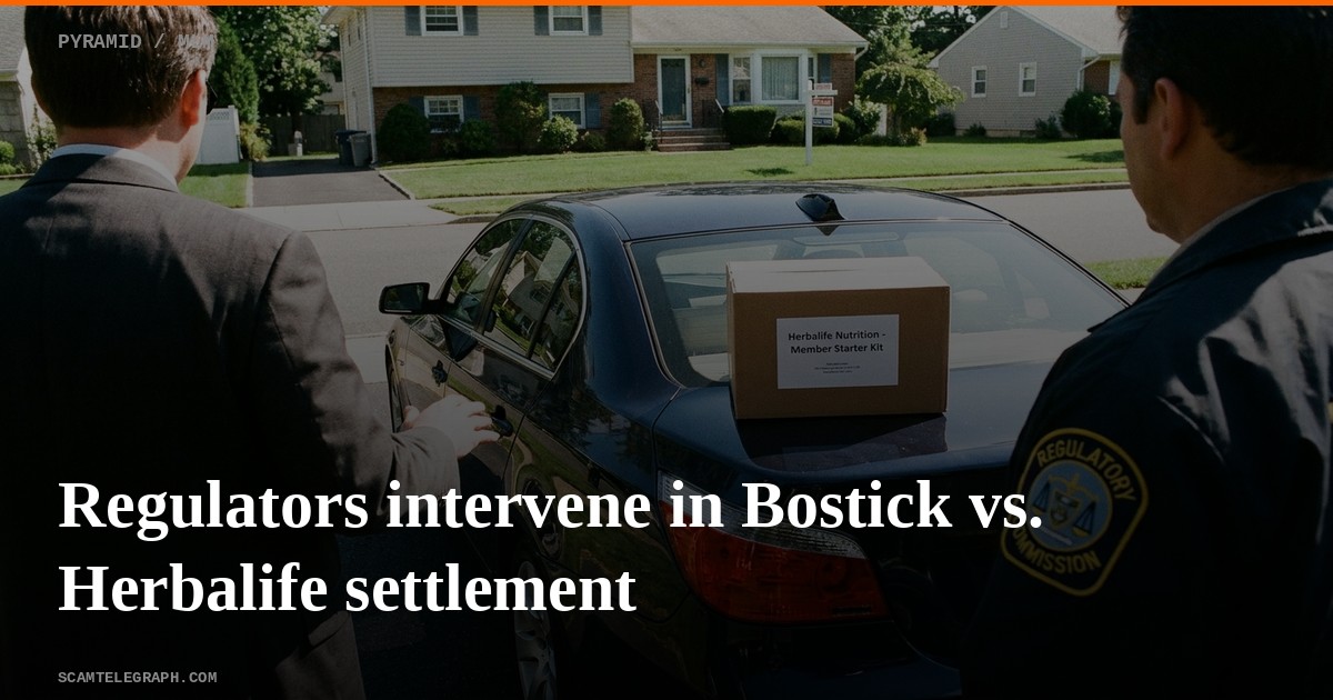 Regulators intervene in Bostick vs. Herbalife settlement