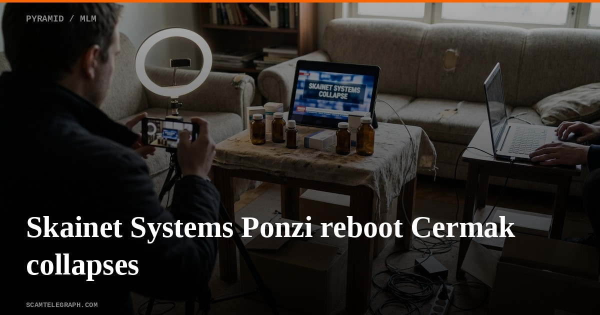 Skainet Systems Ponzi reboot Cermak collapses