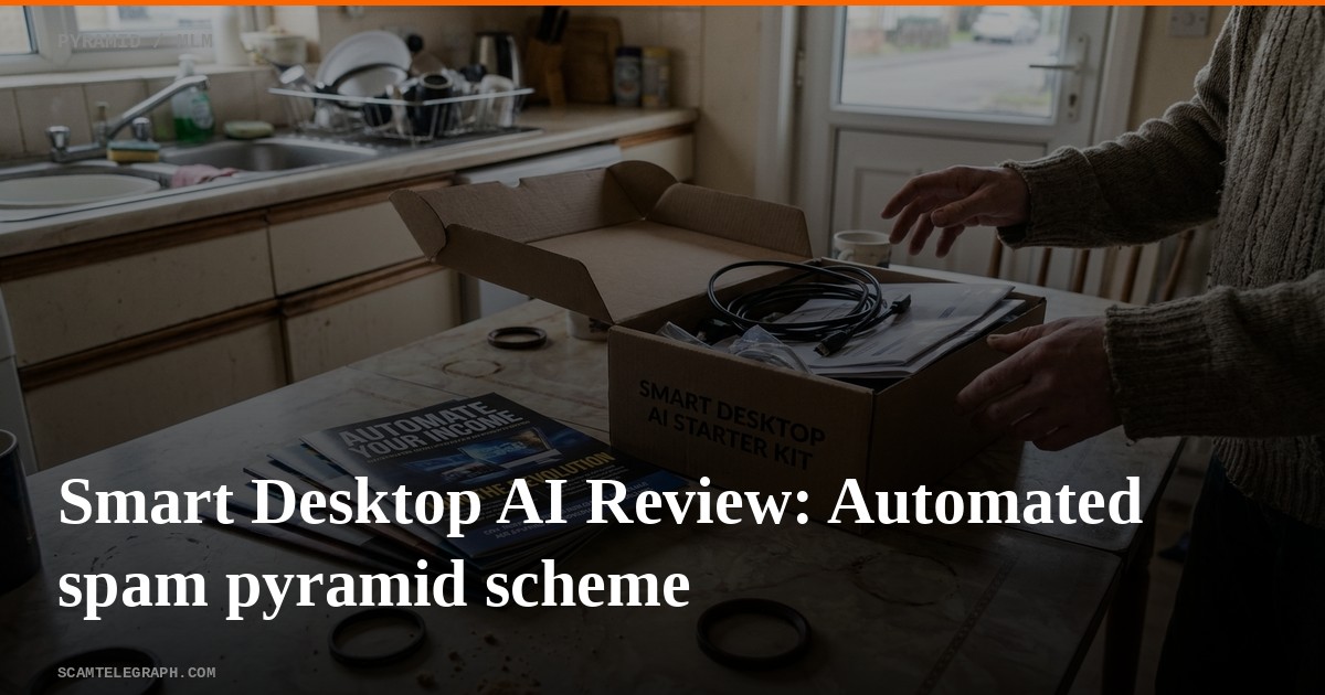 Smart Desktop AI Review: Automated spam pyramid scheme