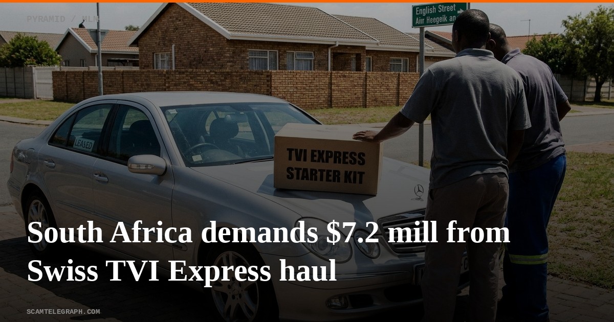 South Africa demands $7.2 mill from Swiss TVI Express haul