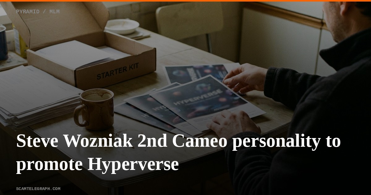 Steve Wozniak 2nd Cameo personality to promote Hyperverse