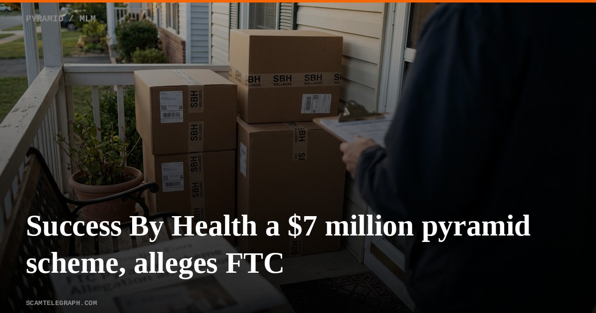 Success By Health a $7 million pyramid scheme, alleges FTC