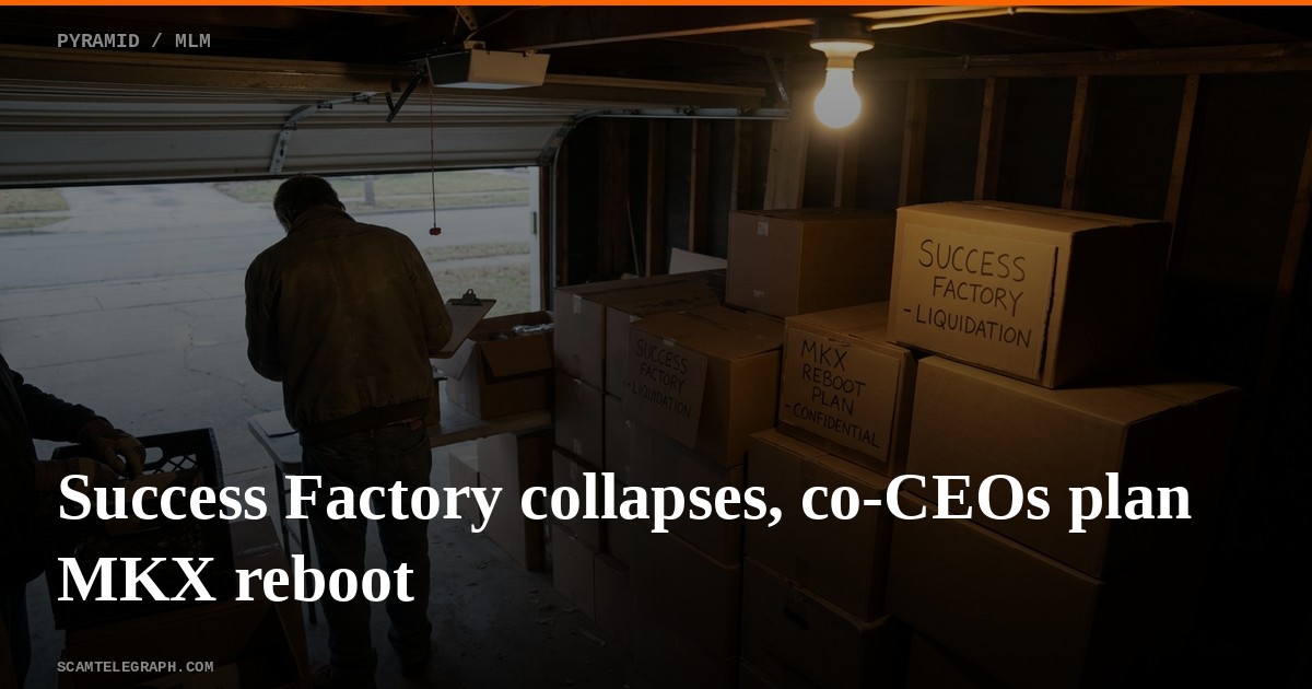 Success Factory collapses, co-CEOs plan MKX reboot