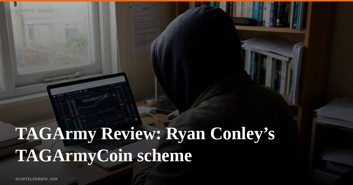 TAGArmy Review: Ryan Conley’s TAGArmyCoin scheme