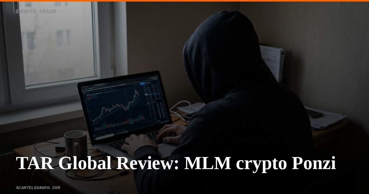 TAR Global Review: MLM crypto Ponzi