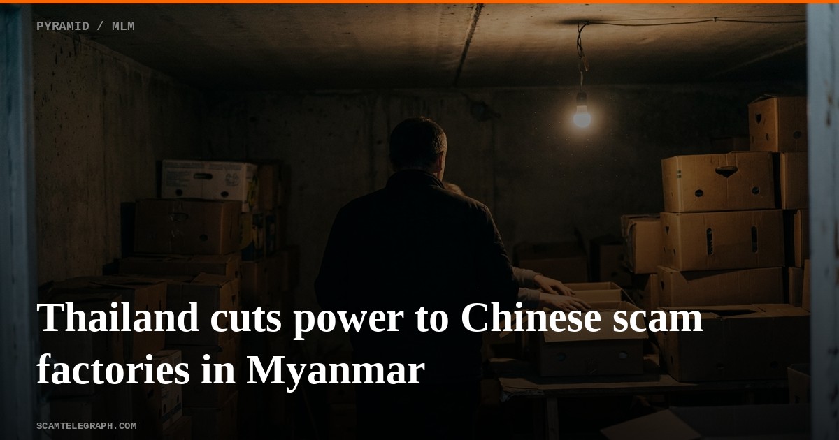 Thailand cuts power to Chinese scam factories in Myanmar