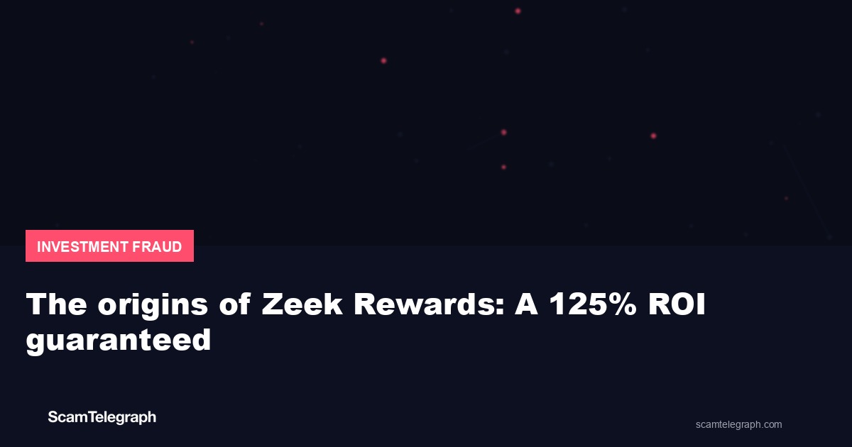 The origins of Zeek Rewards: A 125% ROI guaranteed