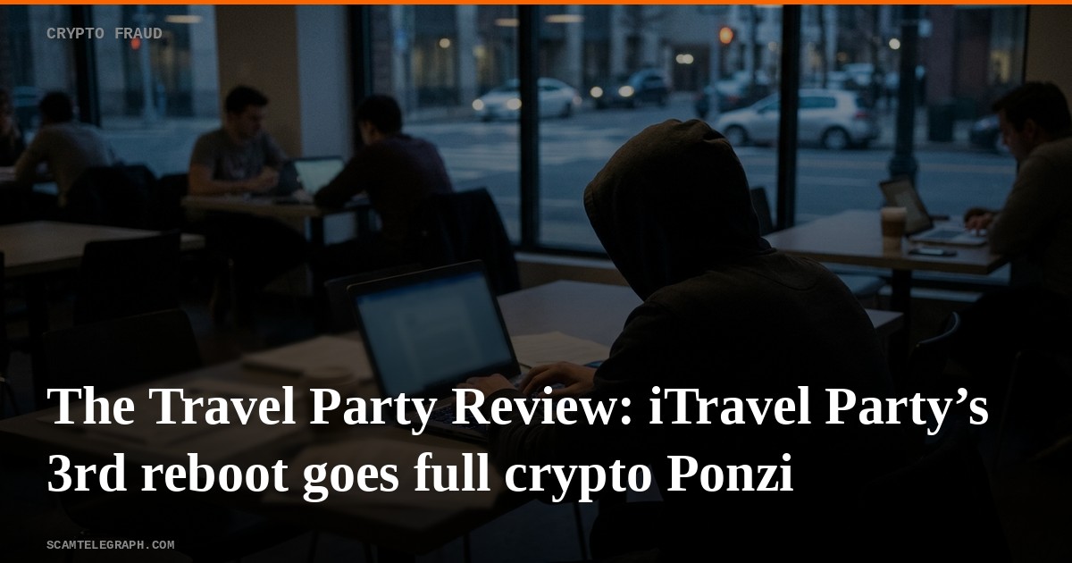 The Travel Party Review: iTravel Party’s 3rd reboot goes full crypto Ponzi