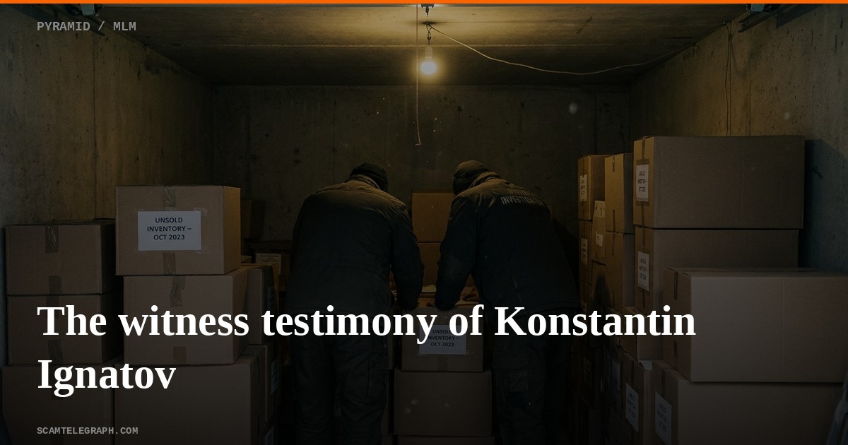 The witness testimony of Konstantin Ignatov