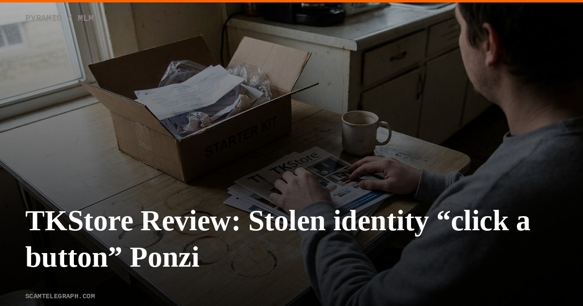 TKStore Review: Stolen identity “click a button” Ponzi