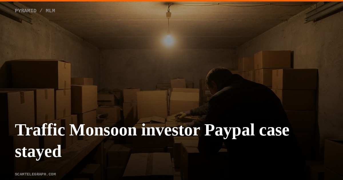 Traffic Monsoon investor Paypal case stayed