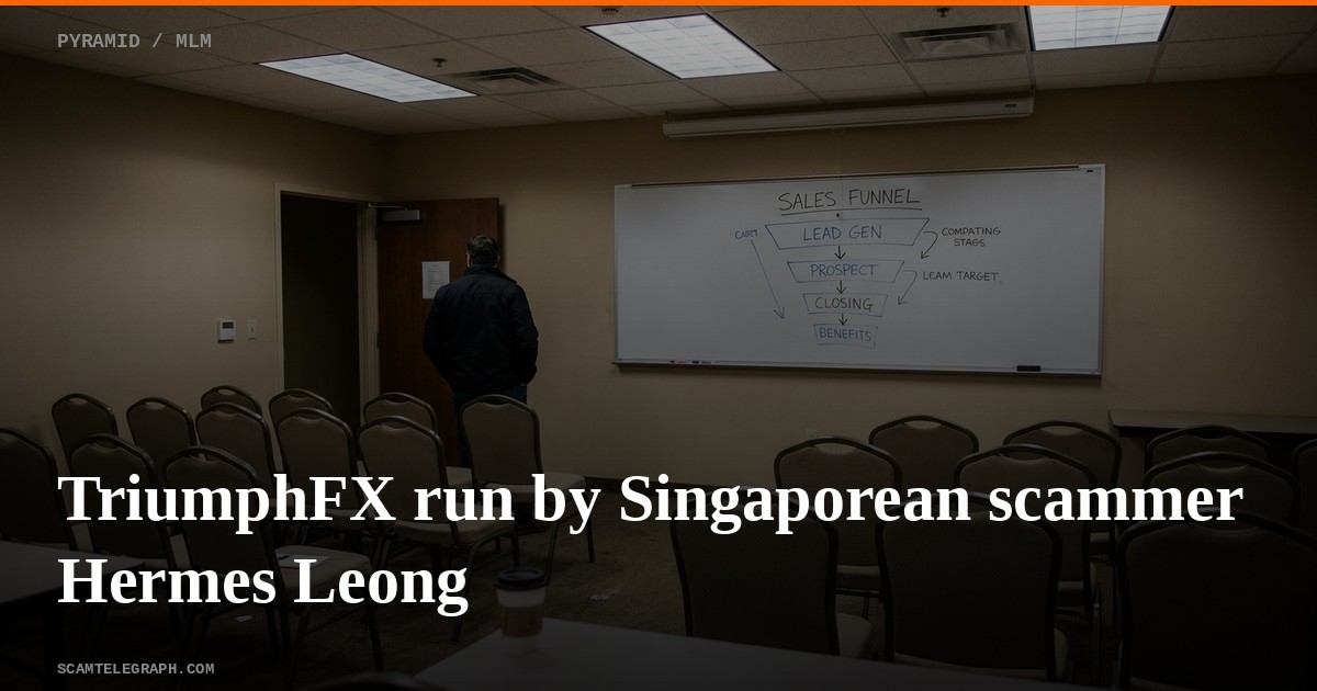 TriumphFX run by Singaporean scammer Hermes Leong