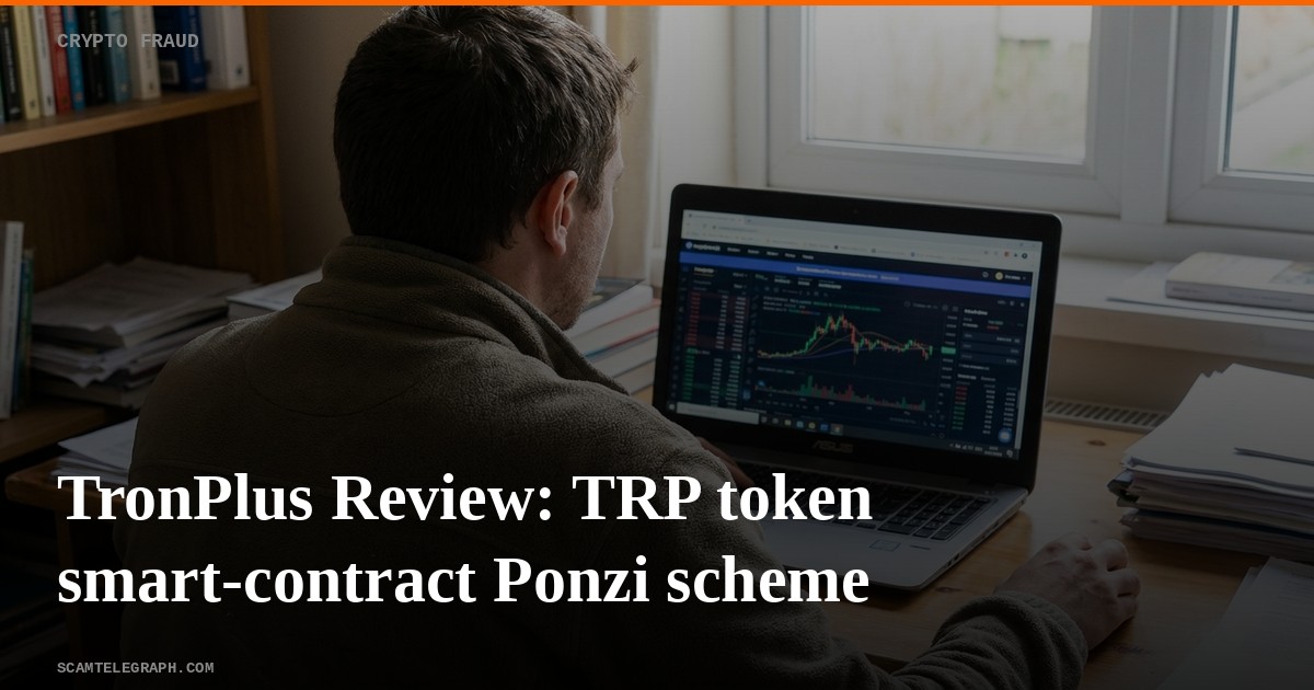 TronPlus Review: TRP token smart-contract Ponzi scheme