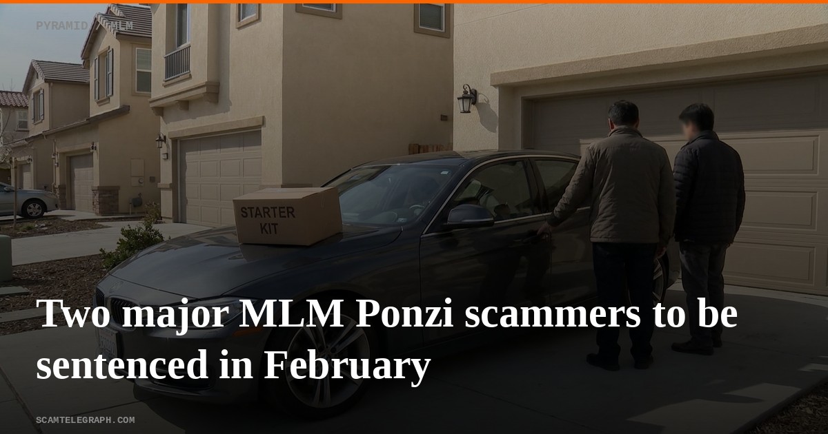 Two major MLM Ponzi scammers to be sentenced in February