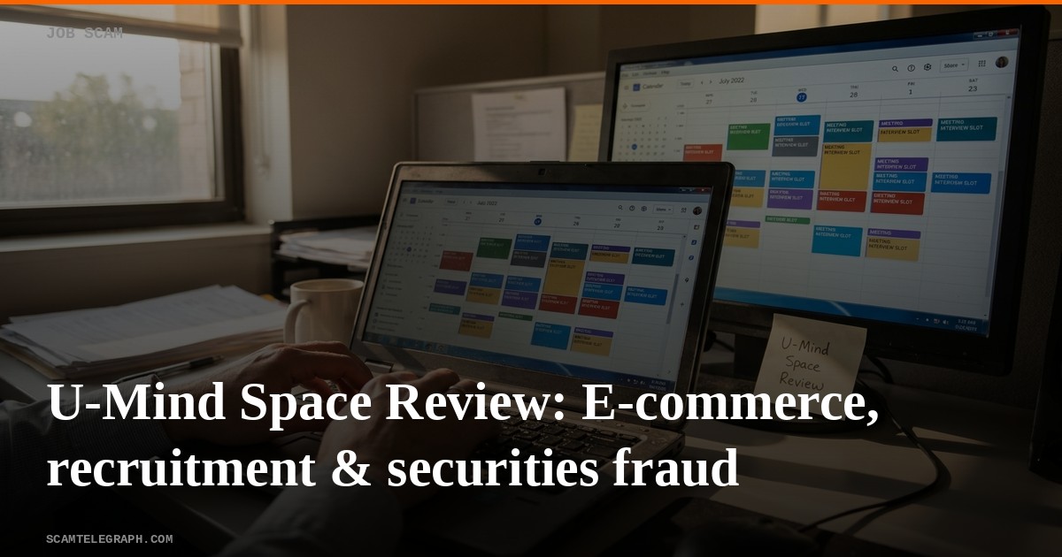 U-Mind Space Review: E-commerce, recruitment & securities fraud