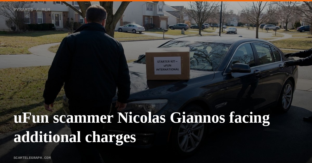 uFun scammer Nicolas Giannos facing additional charges