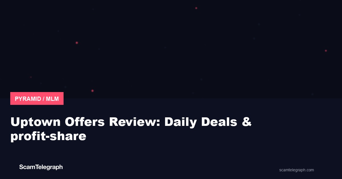 Uptown Offers Review: Daily Deals & profit-share