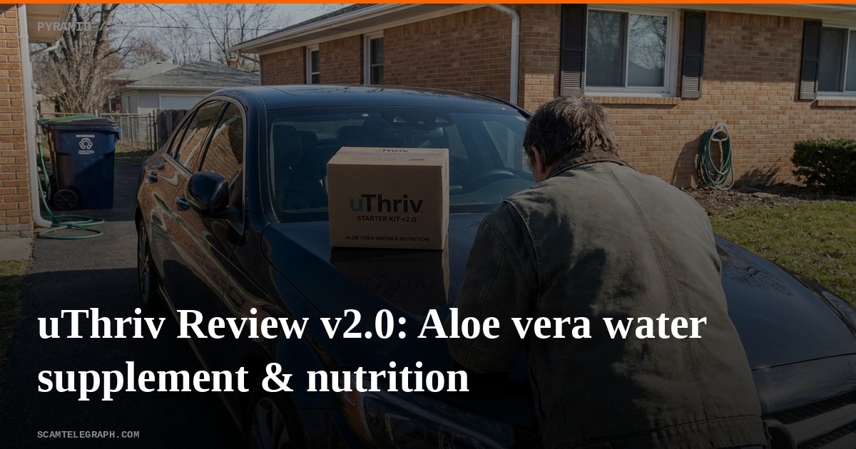 uThriv Review v2.0: Aloe vera water supplement & nutrition