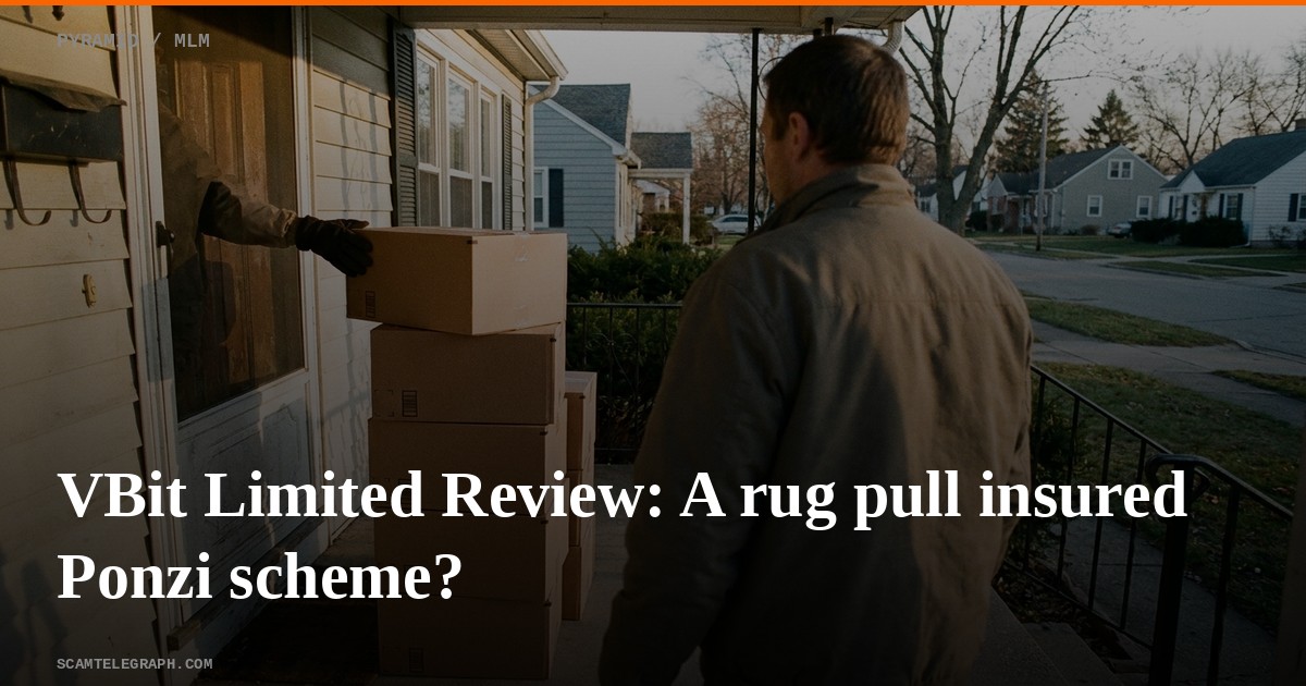 VBit Limited Review: A rug pull insured Ponzi scheme?