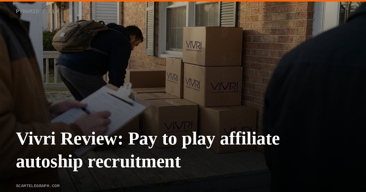 Vivri Review: Pay to play affiliate autoship recruitment