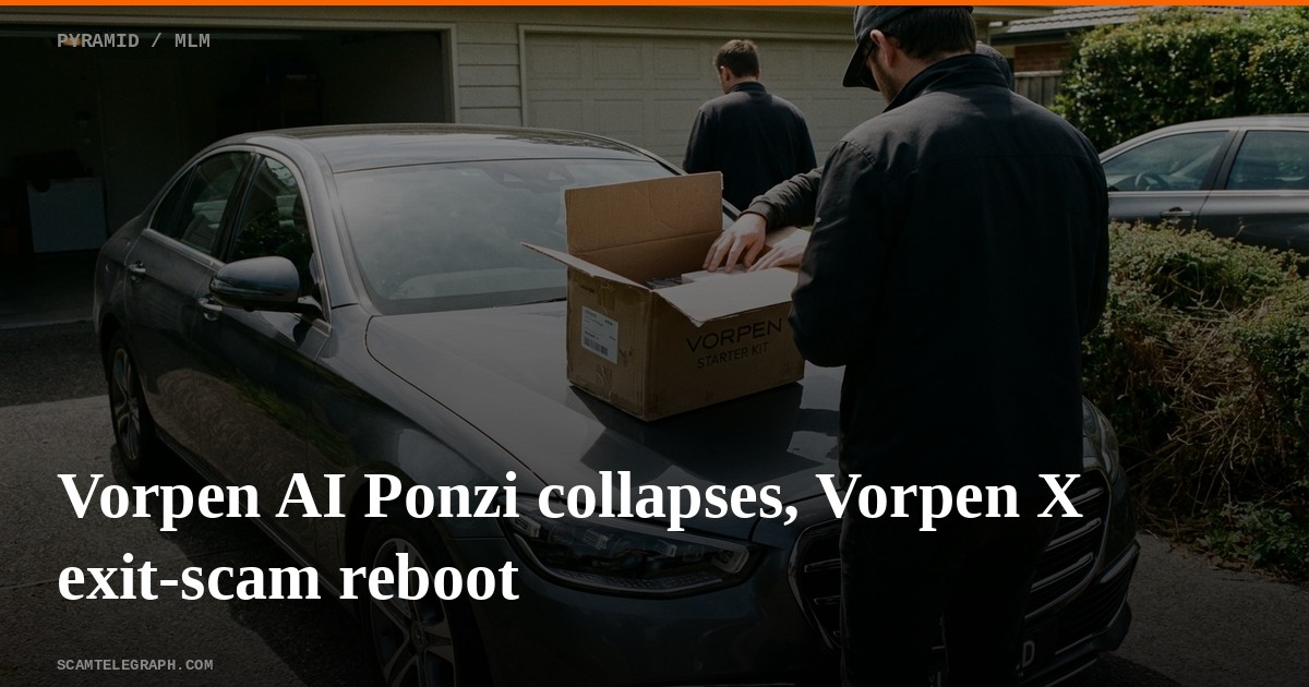 Vorpen AI Ponzi collapses, Vorpen X exit-scam reboot