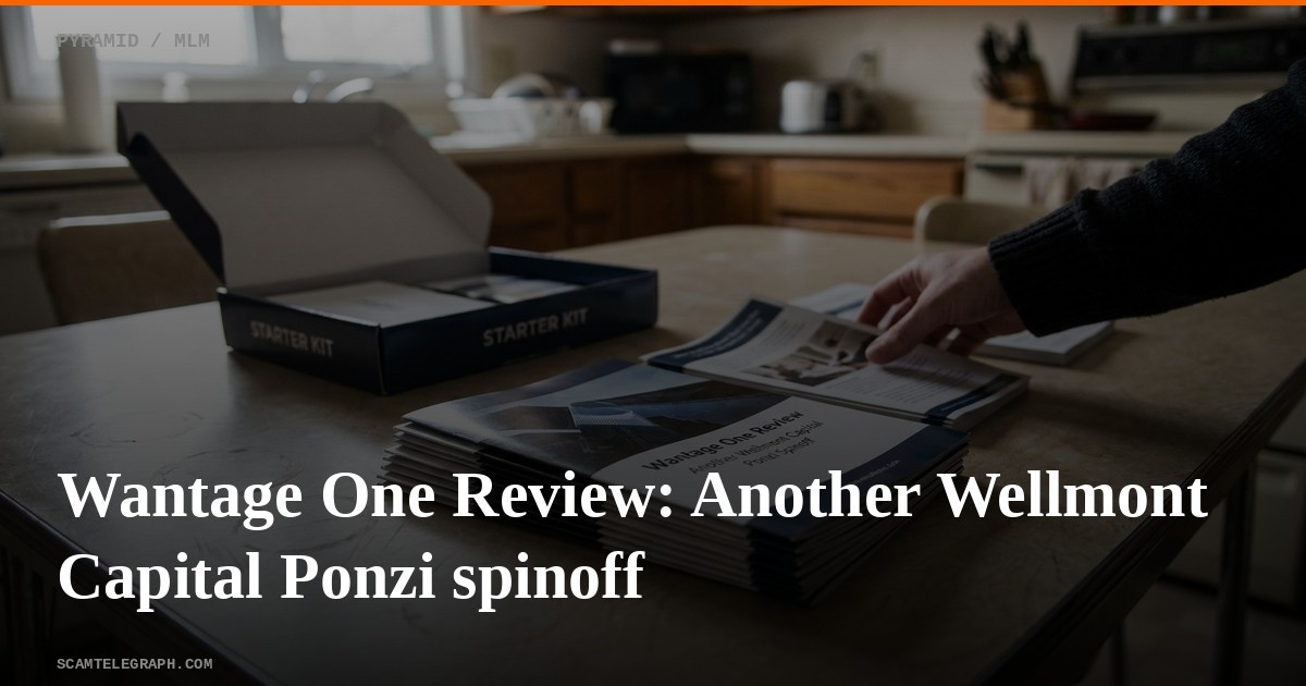 Wantage One Review: Another Wellmont Capital Ponzi spinoff