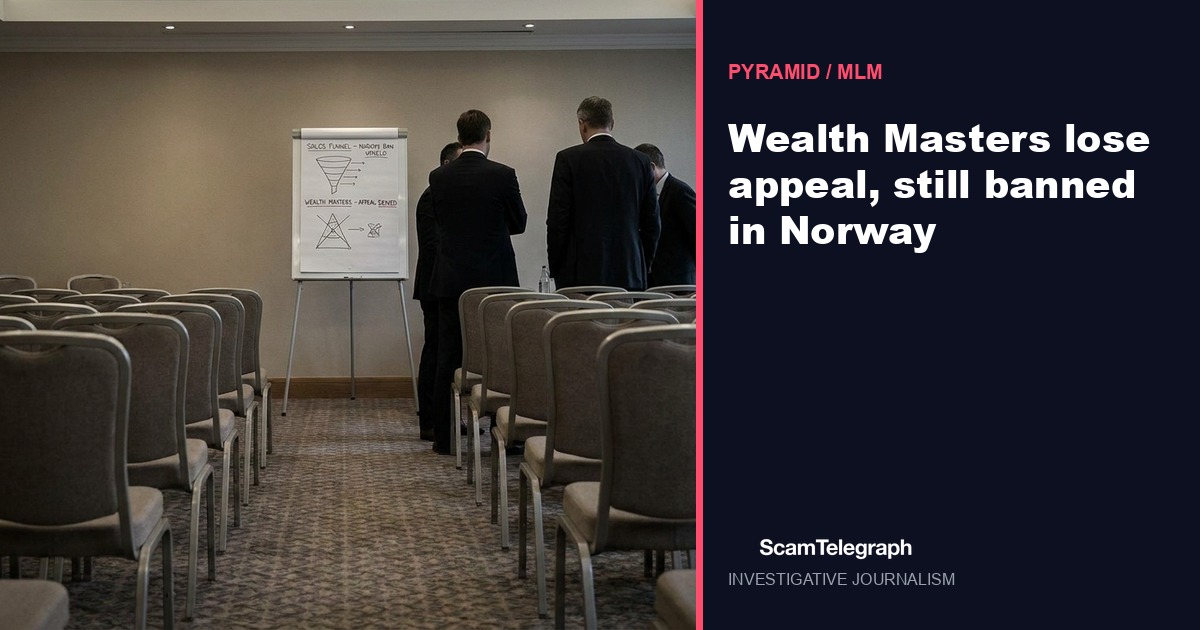 Wealth Masters lose appeal, still banned in Norway