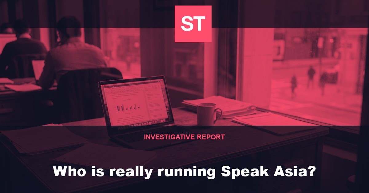 Who is really running Speak Asia?