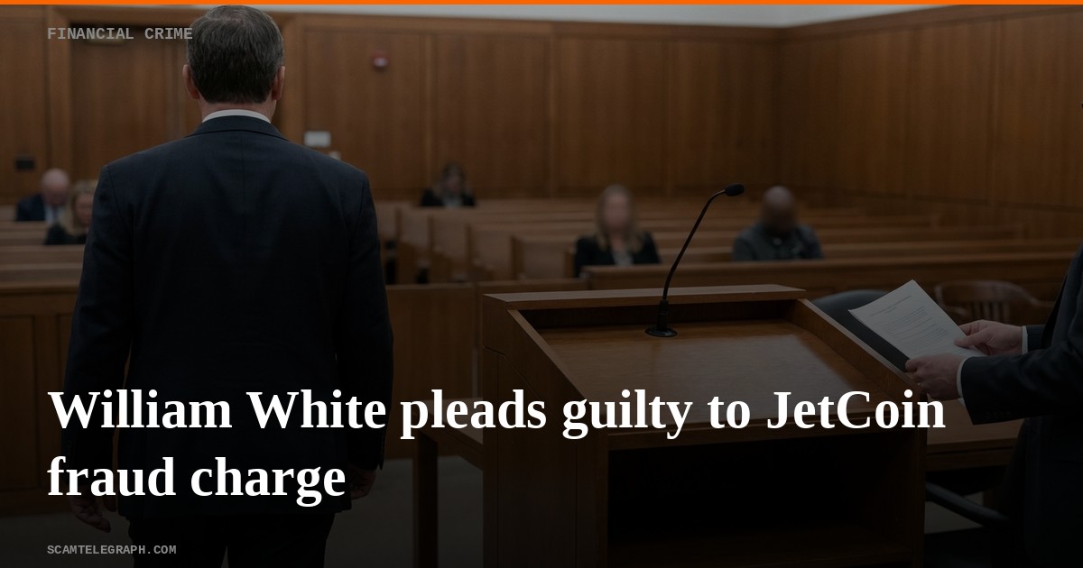 William White pleads guilty to JetCoin fraud charge