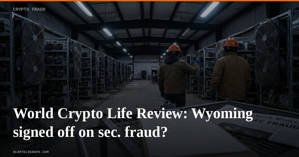 World Crypto Life Review: Wyoming signed off on sec. fraud?