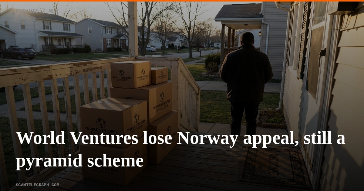 World Ventures lose Norway appeal, still a pyramid scheme